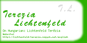 terezia lichtenfeld business card